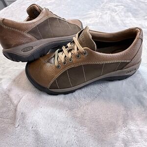 KEEN Women's Presidio Trail Hiking Shoes Brown Lace Up Size 8.5